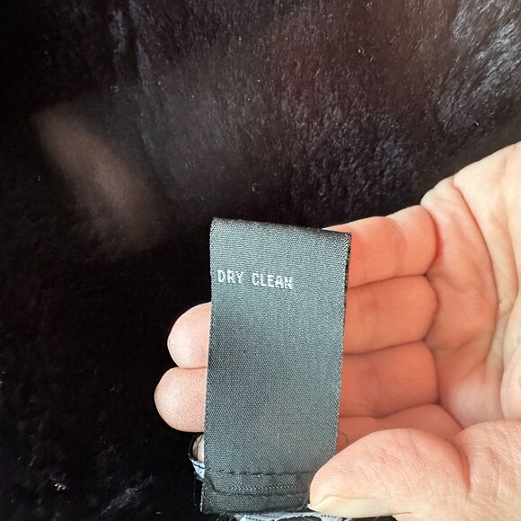 INC Faux Fur Trim Vest – Black, Size S, Luxe Texture - Picture 7 of 7